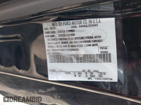 2001 Ford Mustang GT Deluxe с VIN 1FAFP45X11F258695, выставлен на аукционе IAAI как лот 42197786 с пробегом 111 778 миль миль и . История ставок и продаж доступна на DreamBid. Изображение 9.