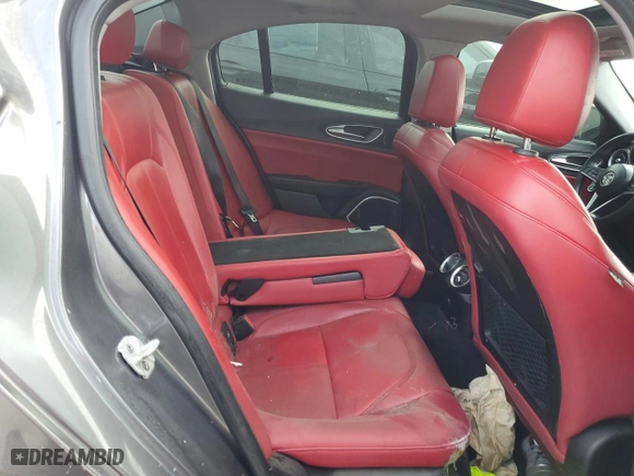 2018 Alfa Romeo Giulia with VIN ZARFAEBN3J7595289, listed as a Copart auction lot 76635464 with 0 mi miles and Non Repairable. Bid and sale history available at carsss.com. Image 10.