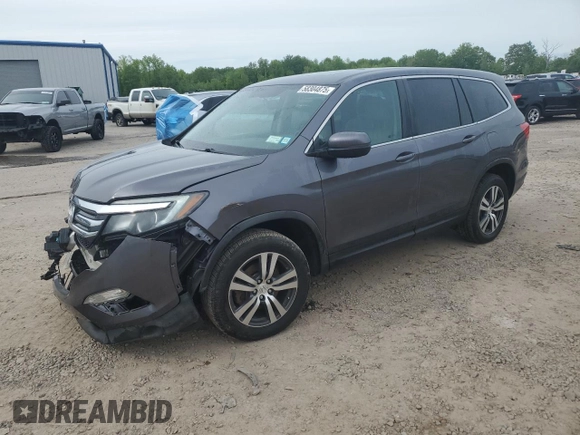 2017 Honda Pilot EX-L with VIN 5FNYF6H58HB066653, listed as a Copart auction lot 58304875 with 67,457 mi miles and Salvage title. Bid and sale history available at DreamBid. Image 1.