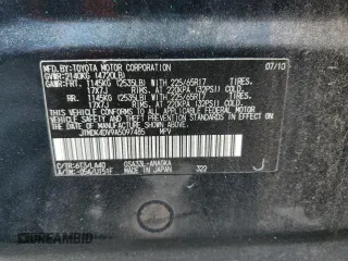 2010 Toyota RAV4 Ltd with VIN JTMDK4DV9A5097485, listed as a Copart auction lot 53018125 with 165,884 mi miles and Salvage Title. Bid and sale history available at carsss.com. Image 13.