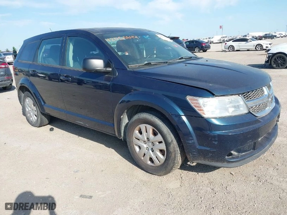 2015 Dodge Journey American Value Pkg with VIN 3C4PDCAB1FT595490, listed as a IAAI auction lot 42050644 with 243,014 mi miles. Bid and sale history available at carsss.com. Image 1.