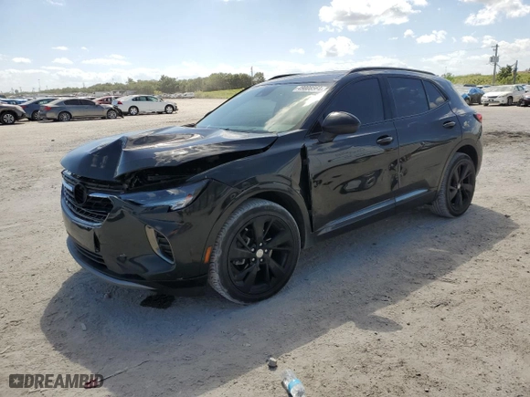 2021 Buick Envision Essence with VIN LRBFZNR45MD177482, listed as a Copart auction lot 49008564 with 35,741 mi miles and Salvage Title. Bid and sale history available at carsss.com. Image 1.