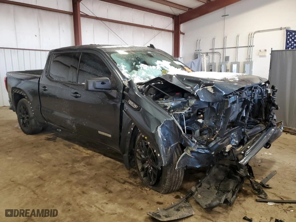 2020 GMC Sierra 1500 Elevation with VIN 3GTU9CED8LG305962, listed as a Copart auction lot 85495844 with 106,730 mi miles and Salvage Title. Bid and sale history available at carsss.com. Image 4.