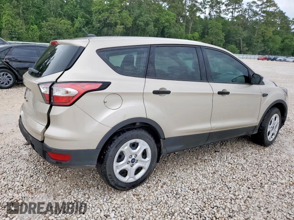 2018 Ford Escape S with VIN 1FMCU0F79JUA54327, listed as a Copart auction lot 58419695 with 48,995 mi miles and Salvage title. Bid and sale history available at DreamBid. Image 3.
