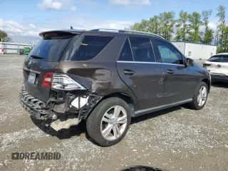 2015 Mercedes-Benz M 350 with VIN 4JGDA5JB9FA553014, listed as a Copart auction lot 55325335 with 122,313 mi miles and Salvage Title. Bid and sale history available at DreamBid. Image 3.