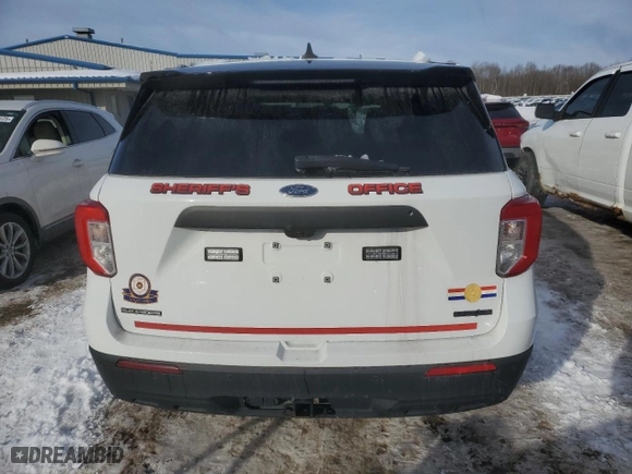 2022 Ford Police Interceptor Utility with VIN 1FM5K8AB0NGA33217, listed as a Copart auction lot 42330745 with 112,875 mi miles and Salvage Title. Bid and sale history available at carsss.com. Image 6.