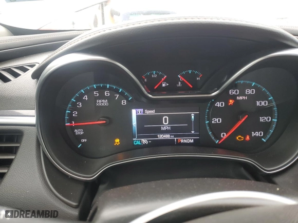 2018 Chevrolet Impala LT with VIN 2G1105SA6J9152002, listed as a Copart auction lot 44570565 with 120,488 mi miles and Salvage Title. Bid and sale history available at carsss.com. Image 9.