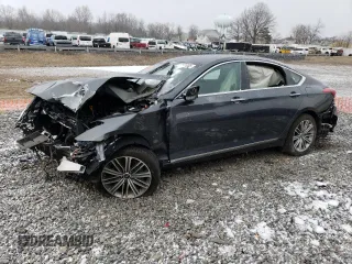 2020 Genesis G80 3.8L with VIN KMTFN4JE1LU328703, listed as a Copart auction lot 45671005 with 0 mi miles and Salvage Title. Bid and sale history available at carsss.com. Image 1.