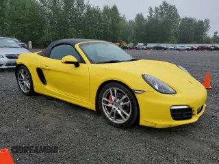 2013 Porsche Boxster S with VIN WP0CB2A87DS130116, listed as a Copart auction lot 64066325 with 53,872 mi miles and Salvage title. Bid and sale history available at DreamBid. Image 4.