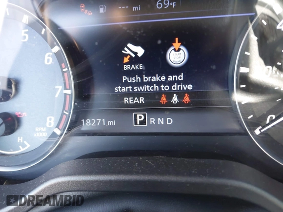 2023 Nissan Titan SV with VIN 1N6AA1EC1PN114674, listed as a IAAI auction lot 42141106 with 18,271 mi miles and . Bid and sale history available at DreamBid. Image 15.