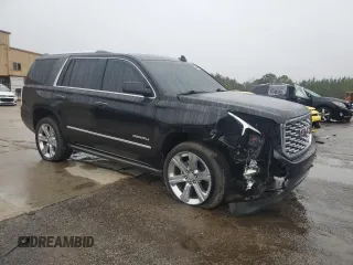 2018 GMC Yukon Denali with VIN 1GKS1CKJ5JR152838, listed as a Copart auction lot 44698935 with 123,807 mi miles and Salvage Title. Bid and sale history available at carsss.com. Image 4.