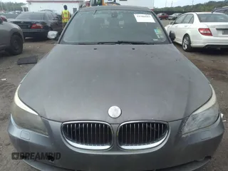2007 BMW 5 Series 530i with VIN WBANE73577CM52878, listed as a IAAI auction lot 41357661 with 1 mi miles. Bid and sale history available at carsss.com. Image 6.