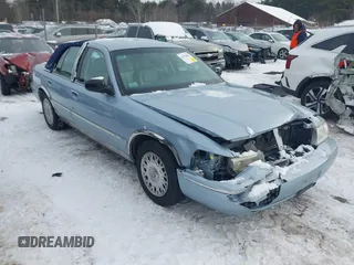 2003 Mercury Grand Marquis GS Convenience with VIN 2MEFM74W13X616042, listed as a IAAI auction lot 41552887 with 94,387 mi miles and . Bid and sale history available at DreamBid. Image 1.