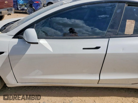 2023 Tesla Model 3 with VIN 5YJ3E1EA3PF605955, listed as a Copart auction lot 62793635 with Not provided miles and Clean title. Bid and sale history available at DreamBid. Image 7.