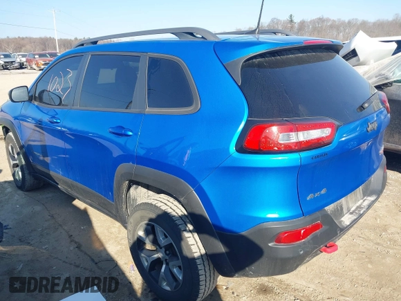 2018 Jeep Cherokee Trailhawk with VIN 1C4PJMBB2JD569069, listed as a IAAI auction lot 41651023 with 80,201 mi miles. Bid and sale history available at carsss.com. Image 3.