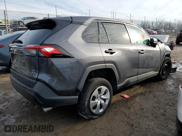 2022 Toyota RAV4 LE with VIN 2T3F1RFV1NW268105, listed as a Copart auction lot 43210315 with 0 mi miles and Non Repairable. Bid and sale history available at carsss.com. Image 3.