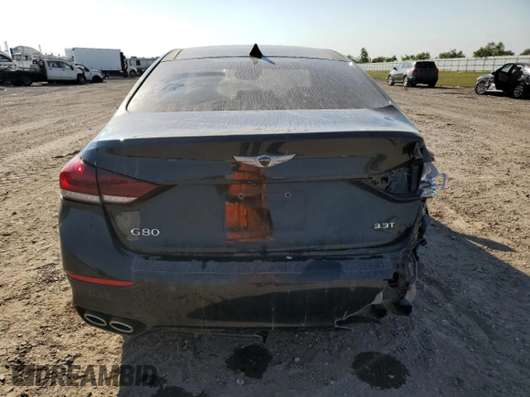 2019 Genesis G80 Sport with VIN KMHGN4JB6KU289917, listed as a Copart auction lot 75815714 with 45,346 mi miles and Salvage Title. Bid and sale history available at DreamBid. Image 6.
