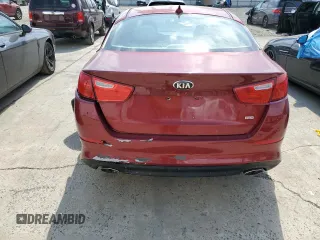 2014 Kia Optima LX with VIN 5XXGM4A75EG266643, listed as a Copart auction lot 52517575 with 109,282 mi miles and Salvage Title. Bid and sale history available at carsss.com. Image 6.