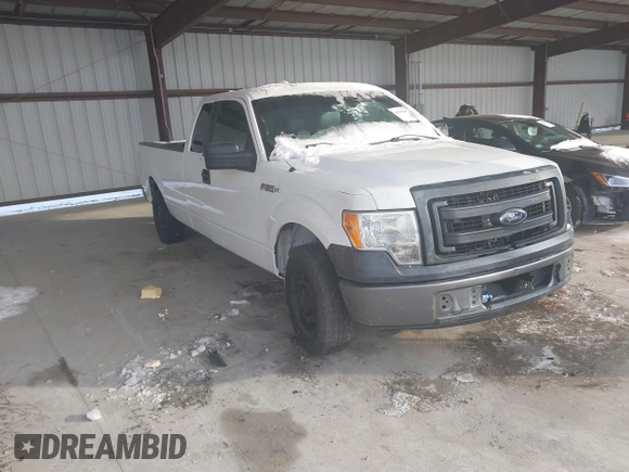 2013 Ford F-150 XL with VIN 1FTFX1CFXDKE21083, listed as a IAAI auction lot 41395847 with 245,661 mi miles. Bid and sale history available at carsss.com. Image 1.