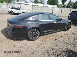 2016 Tesla Model S 90D with VIN 5YJSA1E28GF131212, listed as a Copart auction lot 54176705 with 97,373 mi miles and Salvage Title. Bid and sale history available at DreamBid. Image 3.