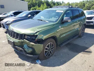 2020 Jeep Grand Cherokee Trailhawk with VIN 1C4RJFLG5LC378351, listed as a Copart auction lot 64260415 with 53,762 mi miles and Salvage title. Bid and sale history available at DreamBid. Image 1.