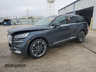 2021 Lincoln Aviator Reserve z VIN 5LM5J7XC7MGL03648, wystawiony jako Copart lot #51980275 z przebiegiem 110 152 mil mil oraz Szkoda całkowita • Salvage title. Historia ofert i sprzedaży dostępna na DreamBid. Obrazek 1.