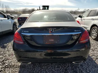 2015 Mercedes-Benz C-Class C 400 with VIN 55SWF6GB1FU009771, listed as a Copart auction lot 47620195 with 84,311 mi miles and Salvage Title. Bid and sale history available at carsss.com. Image 6.
