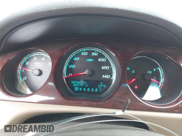 2009 Buick Lucerne CXL with VIN 1G4HD57M19U147653, listed as a IAAI auction lot 42166780 with 84,794 mi miles and . Bid and sale history available at DreamBid. Image 7.