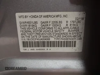 2018 Acura ILX Special Edition with VIN 19UDE2F40JA004068, listed as a IAAI auction lot 41761336 with 194,431 mi miles. Bid and sale history available at carsss.com. Image 9.