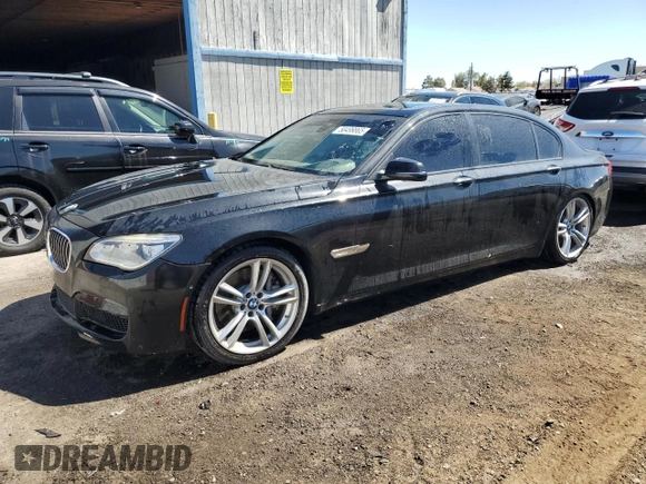 2015 BMW 7 Series 750Li with VIN WBAYE8C54FD780710, listed as a Copart auction lot 50499865 with 101,539 mi miles and Clean Title. Bid and sale history available at carsss.com. Image 1.