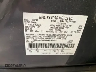 2021 Ford Explorer XLT with VIN 1FMSK8DH8MGB35687, listed as a IAAI auction lot 42201434 with 133,979 mi miles. Bid and sale history available at carsss.com. Image 7.