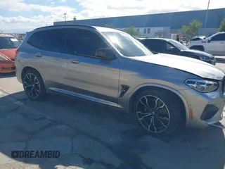 2020 BMW X3 M with VIN 5YMTS0C02L9B74262, listed as a IAAI auction lot 41715254 with 44,988 mi miles. Bid and sale history available at carsss.com. Image 1.