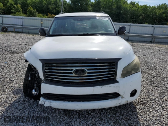 2011 Infiniti QX56 7-passenger with VIN JN8AZ2NE1B9004619, listed as a Copart auction lot 59404484 with 234,215 mi miles and Clean Title. Bid and sale history available at carsss.com. Image 5.