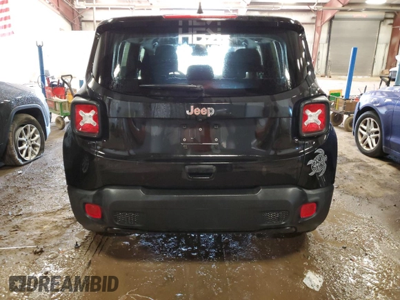 2021 Jeep Renegade Sport with VIN ZACNJCAB0MPM35327, listed as a Copart auction lot 48238555 with 60,343 mi miles and Salvage title. Bid and sale history available at DreamBid. Image 6.