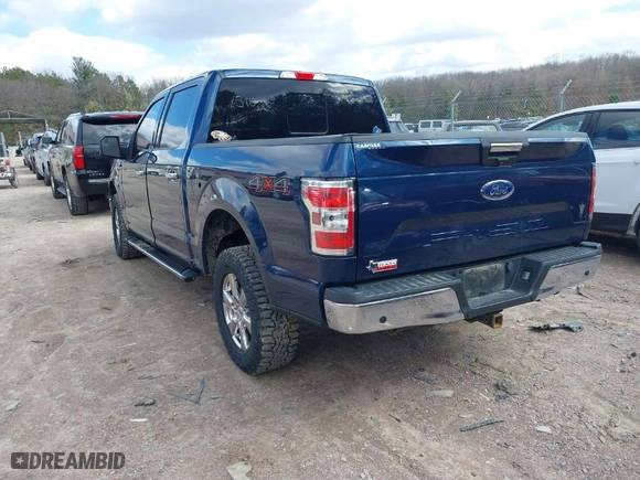 2019 Ford F-150 XL with VIN 1FTEW1E5XKKF31308, listed as a IAAI auction lot 41861518 with NaN miles. Bid and sale history available at carsss.com. Image 3.
