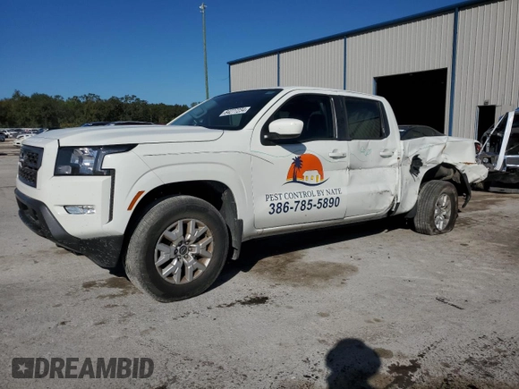 2024 Nissan Frontier SV with VIN 1N6ED1FK2RN657923, listed as a Copart auction lot 84277234 with 9,165 mi miles and Non repairable. Bid and sale history available at DreamBid. Image 1.