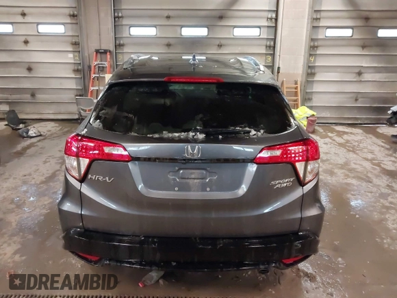 2022 Honda HR-V Sport with VIN 3CZRU6H10NM727178, listed as a IAAI auction lot 41921282 with 44,626 mi miles. Bid and sale history available at carsss.com. Image 17.