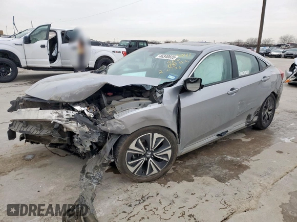 2016 Honda Civic Sedan EX-L with VIN 2HGFC1F75GH636416, listed as a Copart auction lot 46340835 with 0 mi miles and Salvage Title. Bid and sale history available at carsss.com. Image 1.