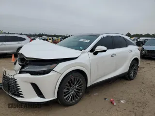 2023 Lexus RX with VIN 2T2BAMBAXPC002806, listed as a Copart auction lot 42963575 with 27,315 mi miles and Salvage Title. Bid and sale history available at carsss.com. Image 1.