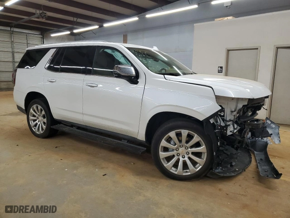 2023 Chevrolet Tahoe Premier with VIN 1GNSKSKLXPR405964, listed as a Copart auction lot 45338185 with 0 mi miles and Salvage Title. Bid and sale history available at carsss.com. Image 4.