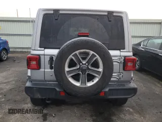 2018 Jeep Wrangler Unlimited Sahara with VIN 1C4HJXEG9JW118965, listed as a Copart auction lot 88117235 with 95,840 mi miles and Salvage title. Bid and sale history available at DreamBid. Image 6.