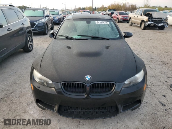 2009 BMW M3 with VIN WBSWD93559P361716, listed as a Copart auction lot 74330674 with 130,715 mi miles and Clean Title. Bid and sale history available at carsss.com. Image 5.