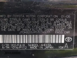 2005 Toyota Prius z VIN JTDKB20U953034977, wystawiony jako IAAI lot #42177898 z przebiegiem 199 079 mil mil oraz . Historia ofert i sprzedaży dostępna na DreamBid. Obrazek 9.