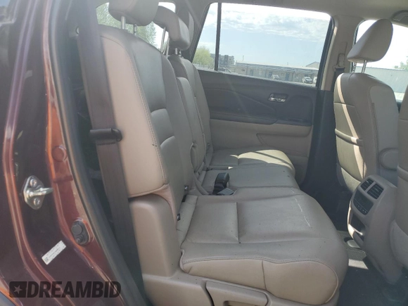 2016 Honda Pilot EX-L z VIN 5FNYF6H57GB090313, wystawiony jako Copart lot #55682815 z przebiegiem Nie podano mil oraz Szkoda całkowita • Salvage title. Historia ofert i sprzedaży dostępna na DreamBid. Obrazek 11.
