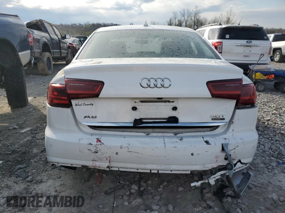 2016 Audi A6 Premium Plus with VIN WAUFGAFC7GN005199, listed as a Copart auction lot 51992905 with 87,535 mi miles and Salvage Title. Bid and sale history available at DreamBid. Image 6.