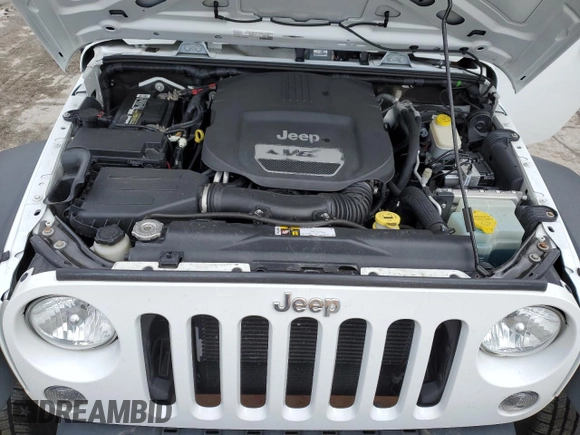 2015 Jeep Wrangler Sport with VIN 1C4AJWAG5FL761338, listed as a Copart auction lot 53123515 with 93,677 mi miles and Salvage Title. Bid and sale history available at carsss.com. Image 13.