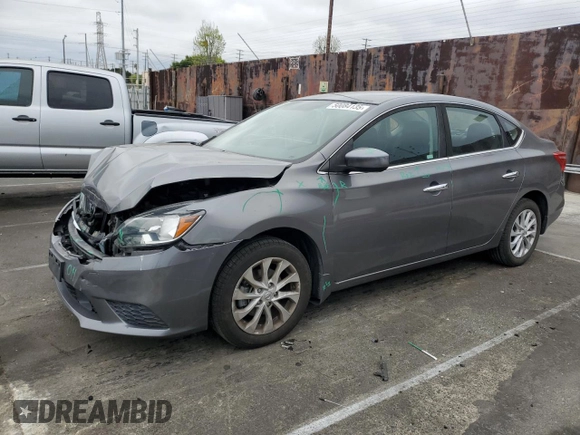 2019 Nissan Sentra S with VIN 3N1AB7AP7KY233842, listed as a Copart auction lot 50084135 with 77,600 mi miles and Salvage Title. Bid and sale history available at carsss.com. Image 1.