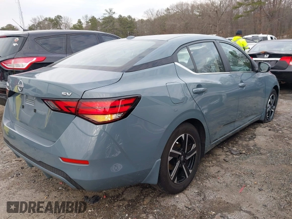 2024 Nissan Sentra SV with VIN 3N1AB8CV9RY223227, listed as a IAAI auction lot 41520323 with 23,197 mi miles and . Bid and sale history available at DreamBid. Image 4.