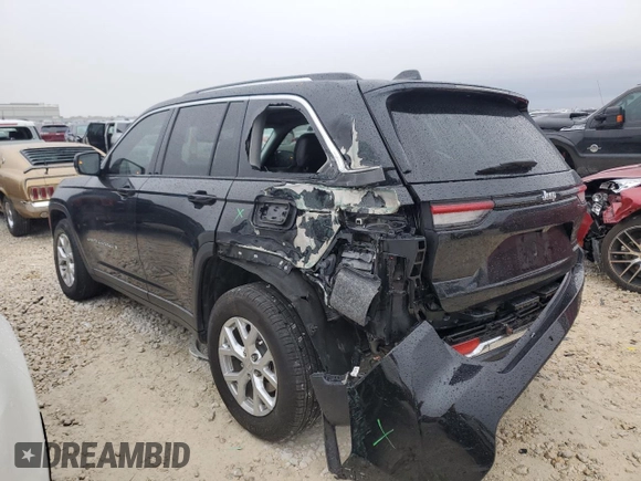 2023 Jeep Grand Cherokee Limited with VIN 1C4RJGBG1PC545107, listed as a Copart auction lot 83714124 with 22,326 mi miles and Salvage title. Bid and sale history available at DreamBid. Image 2.