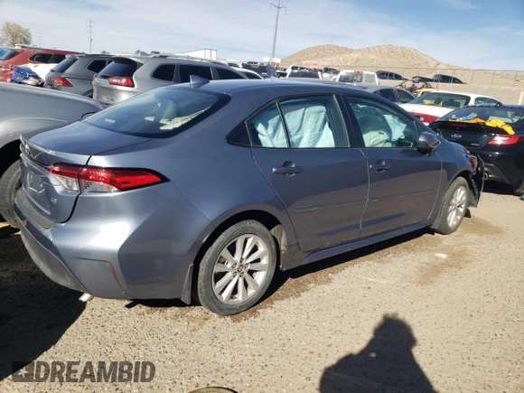 2024 Toyota Corolla LE with VIN 5YFB4MDE4RP182296, listed as a Copart auction lot 46612845 with Not Provided miles and Salvage Title. Bid and sale history available at carsss.com. Image 3.